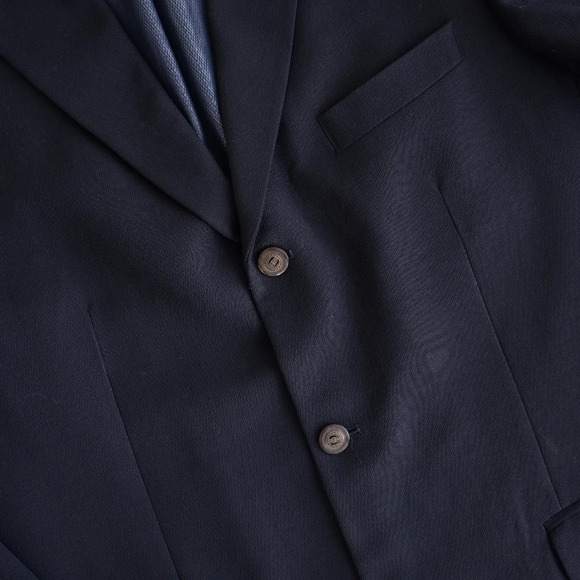 Moores  Alfred Sung 3 Button Black Blazer - Size 42R - Picture 16 of 16